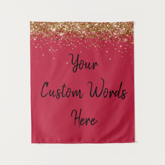Custom Backdrop Personalized Photo Booth Back drop Tapestry (Front)