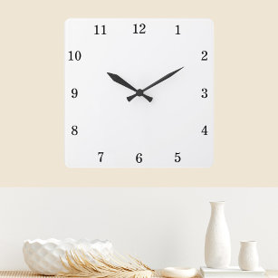 Custom Background Colour Personalized Wall Clock