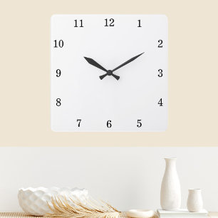 Custom Background Colour Personalized Wall Clock