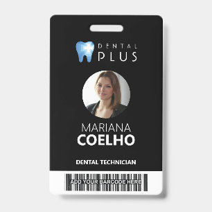 Custom Badge - Logo, Photo, Name and Barcode