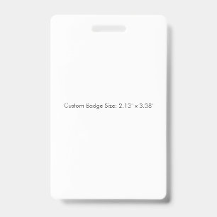 Custom Badge, Orientation: Vertical, Attachment Badge