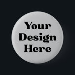 Custom Badge, Personalized Logo | Promotional Char 2 Inch Round Button<br><div class="desc">Create your own unique pin with this customizable button! Whether you're promoting a cause, celebrating an event, or showing off your art or logo, this "Your Design Here" template is the perfect canvas. Ideal for events, parties, campaigns, businesses, or everyday flair. Just upload your design, add text or graphics, and...</div>