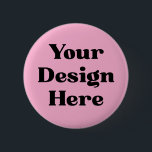 Custom Badge, Personalized Logo | Promotional Char 2 Inch Round Button<br><div class="desc">Create your own unique pin with this customizable button! Whether you're promoting a cause, celebrating an event, or showing off your art or logo, this "Your Design Here" template is the perfect canvas. Ideal for events, parties, campaigns, businesses, or everyday flair. Just upload your design, add text or graphics, and...</div>