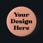 Custom Badge, Personalized Logo | Promotional Char 2 Inch Round Button<br><div class="desc">Create your own unique pin with this customizable button! Whether you're promoting a cause, celebrating an event, or showing off your art or logo, this "Your Design Here" template is the perfect canvas. Ideal for events, parties, campaigns, businesses, or everyday flair. Just upload your design, add text or graphics, and...</div>