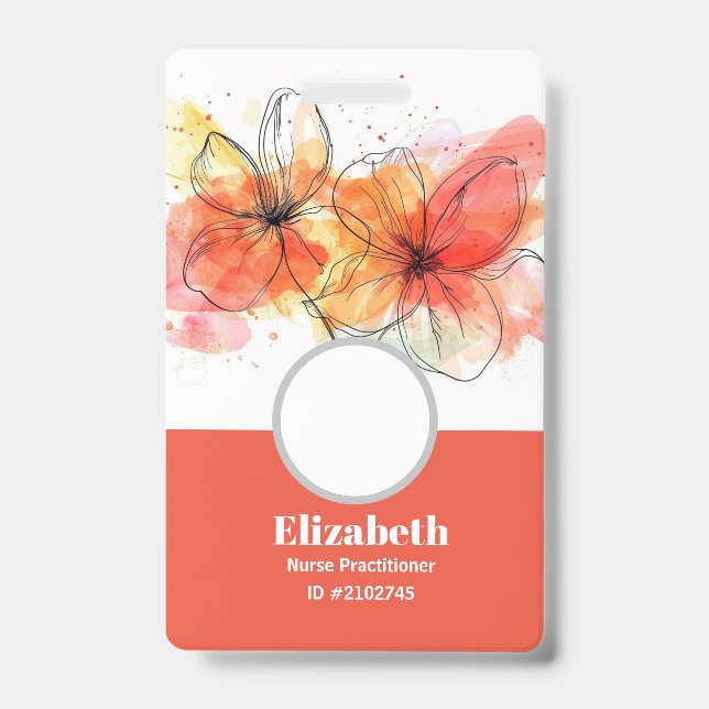 Custom Badges Business Card (Front)