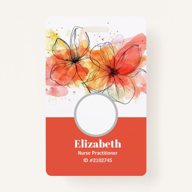 Custom Badges Business Card (Front)