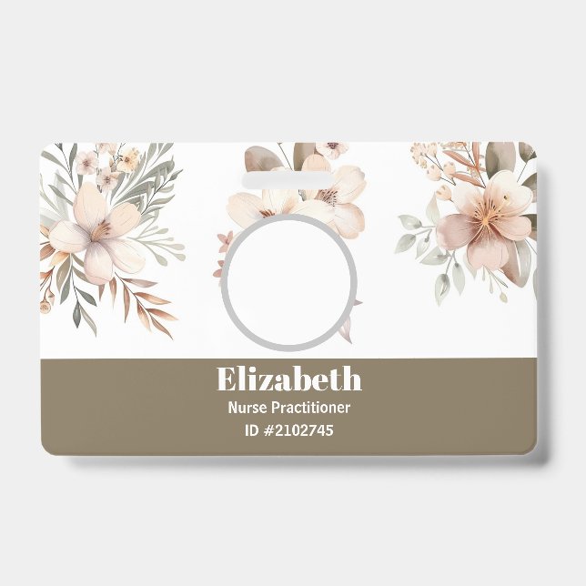 Custom Badges Business Card (Front)