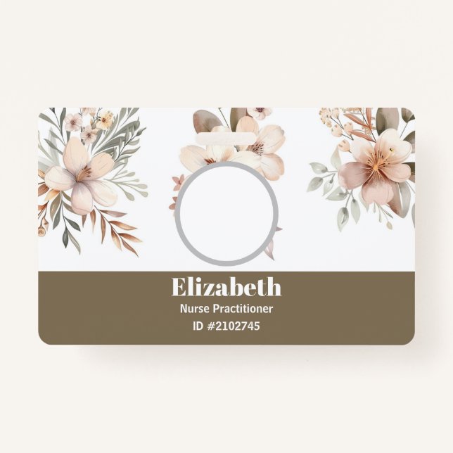 Custom Badges Business Card (Front)