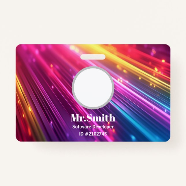 Custom Badges Business Card (Front)