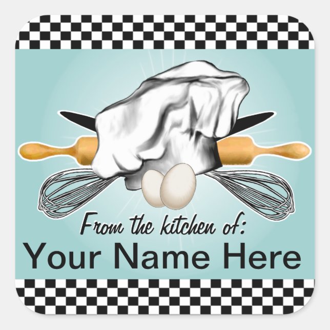 Custom Baker Packaging label (Front)