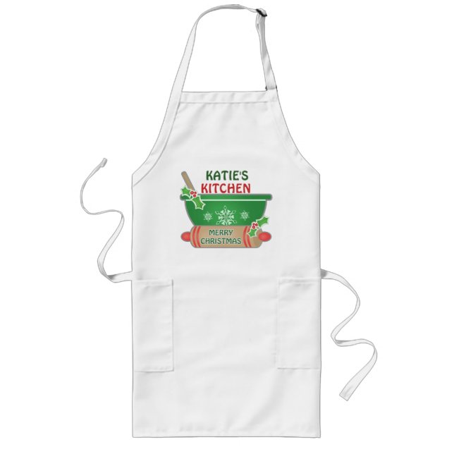 Custom Baker's / Cook  Christmas Apron (Front)