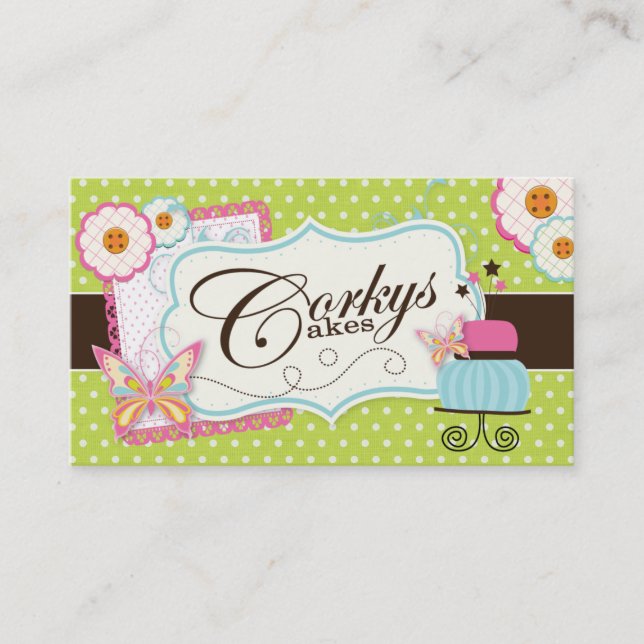 Custom Bakery Business Card (Front)