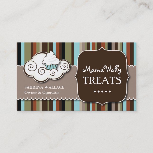 Custom Bakery Business Card (Front)