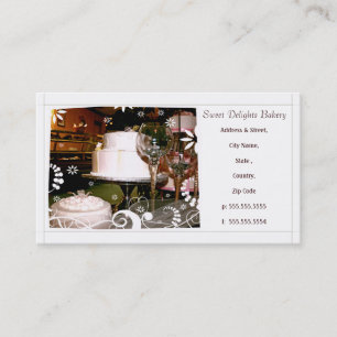 Custom Bakery / Wedding Cakes Business Card