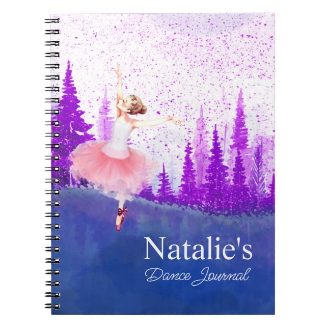 Custom ballerina dance journal (Front)
