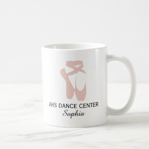 Custom Ballet Slipper Ballerina Dancer Centre Name Coffee Mug