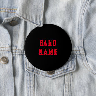 Custom Band Merch 4 Inch Round Button