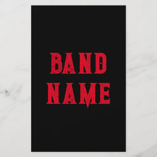 Custom Band Merch Flyer