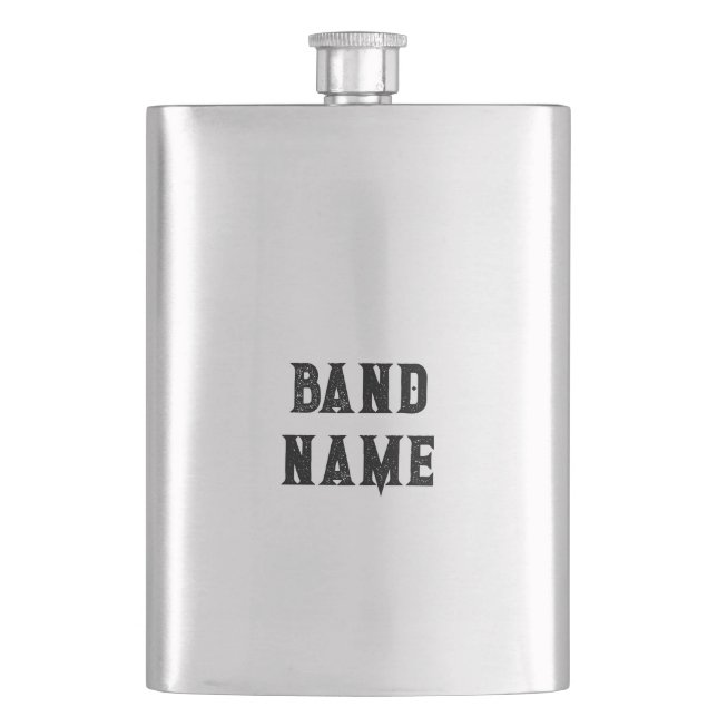 Custom Band Merch Hip Flask (Front)