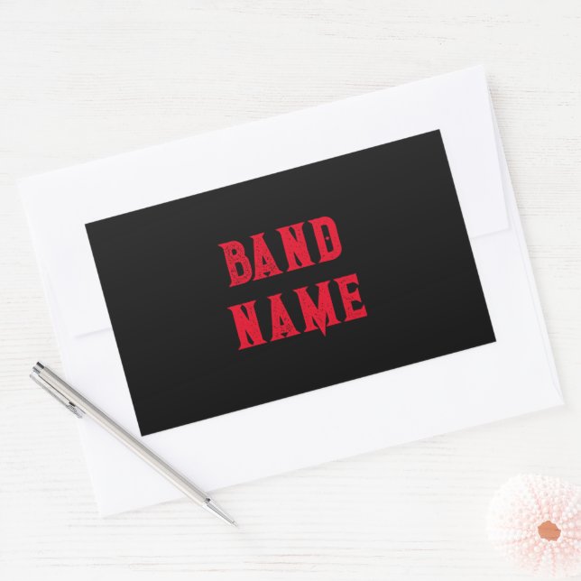 Custom Band Merch Sticker (Envelope)