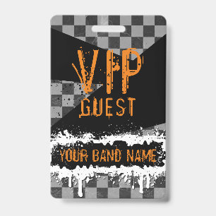 Custom Band Merch VIP Lanyard Punk Rock Backstage Badge