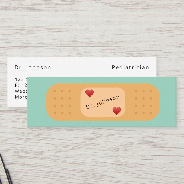 Custom Bandaid Patch Medical Professionals Mini Business Card (Creator Uploaded)