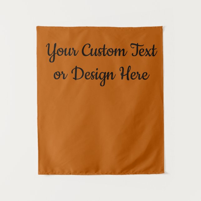 Custom Banner Personalized Rust Bridal Shower Prop Tapestry (Front)