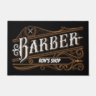 Custom Barber Doormat, Barber shop vintage doormat