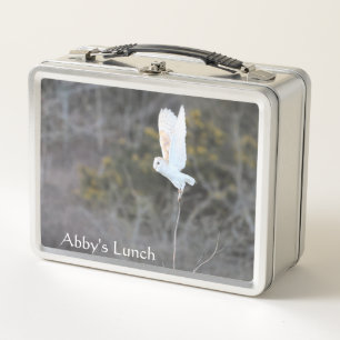 Custom Barn Owl Wildlife Photography Lunchbox