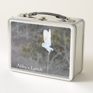 Custom Barn Owl Wildlife Photography Lunchbox
