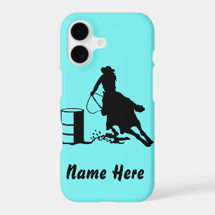 Custom Barrel Racer Cowgirl Rodeo Phone Case