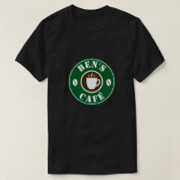 Custom barrista t shirts for cafe or coffee lover
