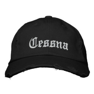Custom Baseball Cap-CESSNA Embroidered Hat