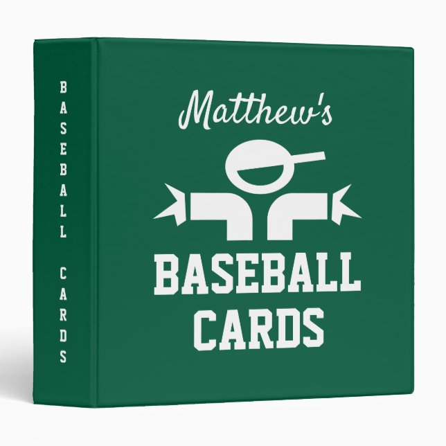 Custom baseball card binder book for collecting (Front/Spine)