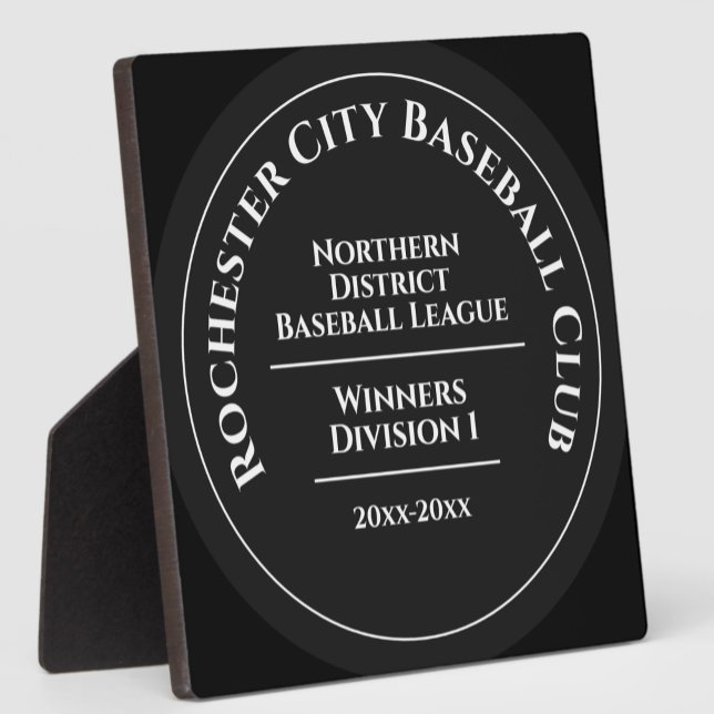 Custom Baseball Club Division Winners Trophy Plaque (Creator Uploaded)