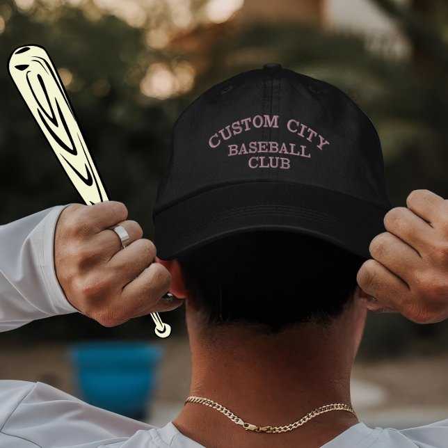 Custom Baseball Club Team Player Gift with City Embroidered Hat (Creator Uploaded)