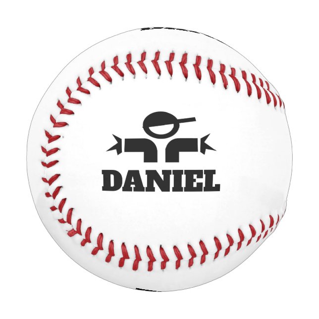 Custom baseball gift with personalized name (Front Left)