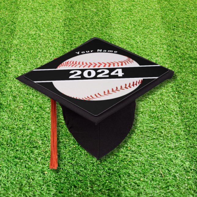 Custom Baseball Graduation Cap Topper (Baseball graduation cap topper)