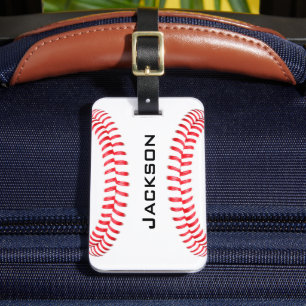 Custom Baseball Luggage Tags