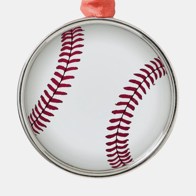 Custom Baseball Metal Ornament (Front)