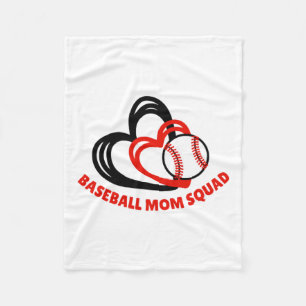 Custom Baseball Mom Personalized Team Squad T Shir Fleece Blanket