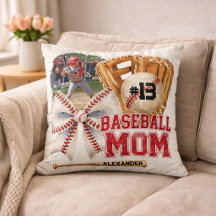 Custom Baseball Mom Photo Name