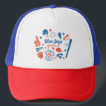Custom Baseball Mom Proud Softball Mama Game Day Trucker Hat<br><div class="desc">Show your team pride in this custom baseball mom T-shirt! Personalize with your team name, location, and player number. This shirt is perfect for baseball moms, softball fans, or team supporters. A stylish and comfy tee for cheering from the stands, tournaments, or as a unique gift for proud sports moms!...</div>