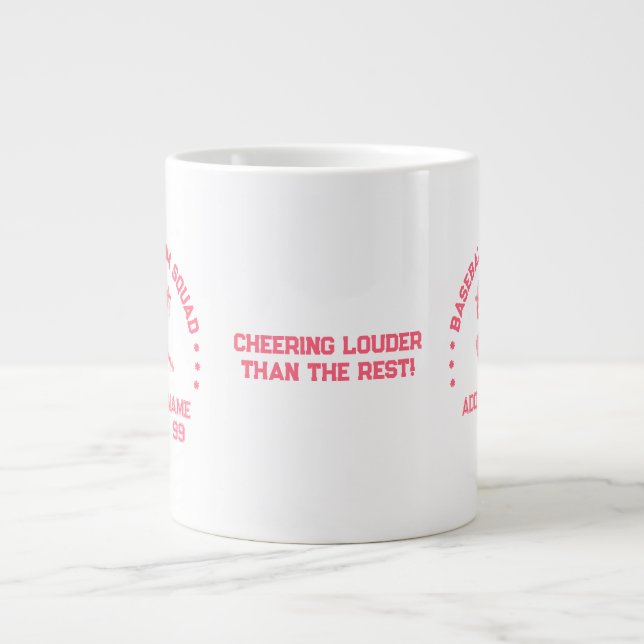 Custom Baseball Mom Squad Mug | Perfect Gift (Front)