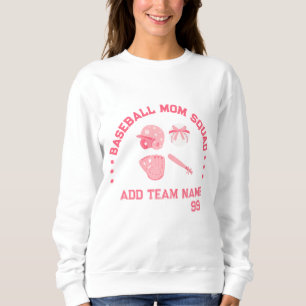 Custom Baseball Mom Squad Sweatshirt Perfect Gift