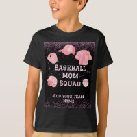 Custom Baseball Mom Squad, Team Number And Name