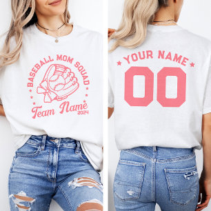 Baseball shirt designs for moms online