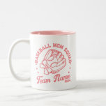 Custom Baseball Mom Squad with Team Name Number  Two-Tone Coffee Mug<br><div class="desc">Elevate your game day style with our 'Baseball Mom Squad' coffee mug, now customizable with the team's name and number! Perfect for supporting your little slugger on the diamond or cheering on their every play in tee-ball or softball. Join the squad and show off your team spirit in style, whether...</div>