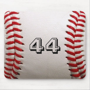 Custom Baseball Number Art – High-Def Sports Photo Mouse Pad