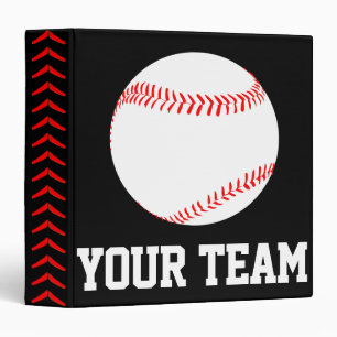 Custom Baseball Player, Coach or Team Binder